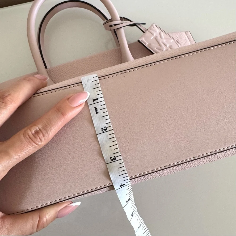 NWT! MICHAEL KORS MIRELLA MEDIUM TOTE LEATHER BAG PINK - Picture 14 of 15